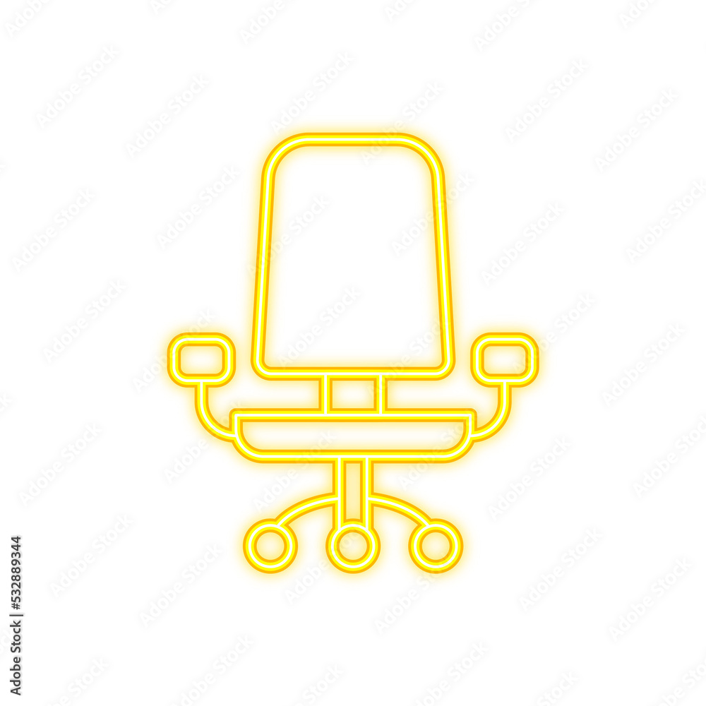 office chair neon signboard office chair neon signboard