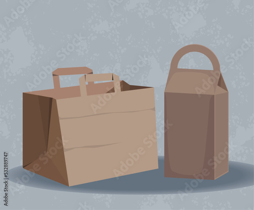 eco handle bags packages