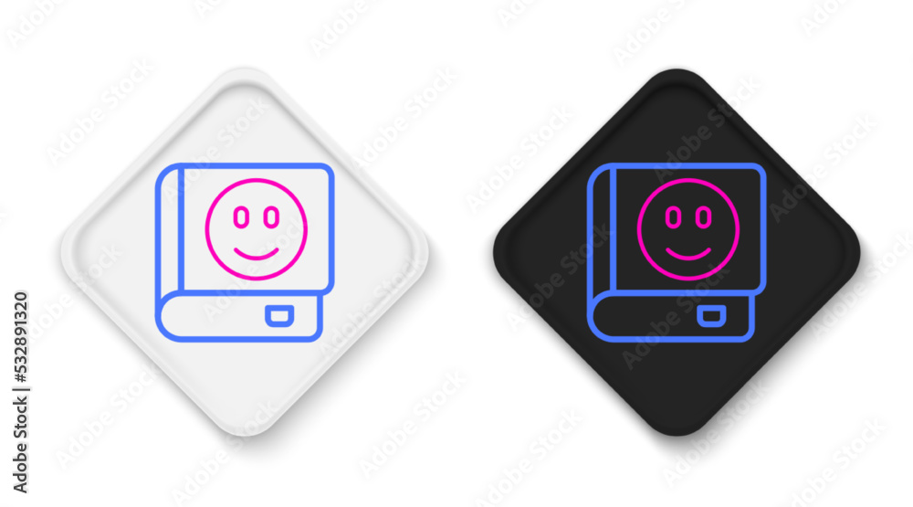 Line Book icon isolated on white background. Colorful outline concept. Vector Line Book icon isolated on white background. Colorful outline concept. Vector