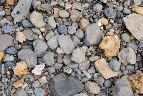 Rock, River stone, pattern pebbles texture background