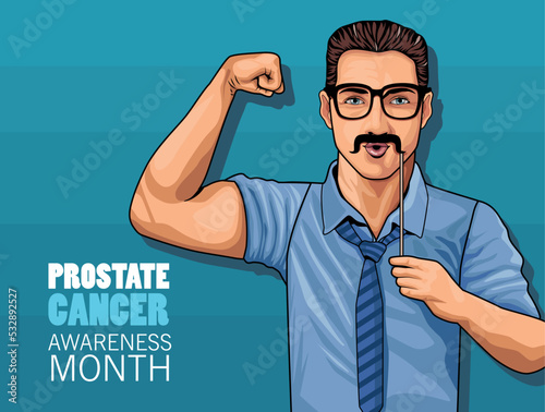 prostate day lettering card photo