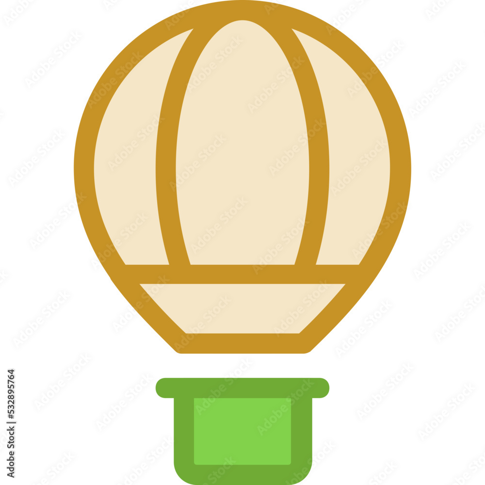 Hot Air Balloon Vector Icon Hot Air Balloon Vector Icon