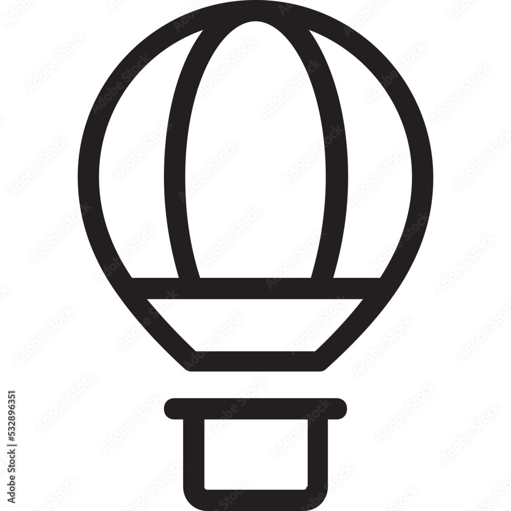Hot Air Balloon Vector Icon Hot Air Balloon Vector Icon
