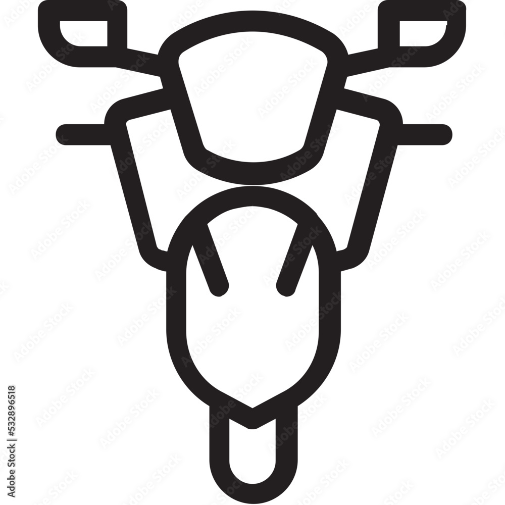Heavy Bike Vector Icon Heavy Bike Vector Icon