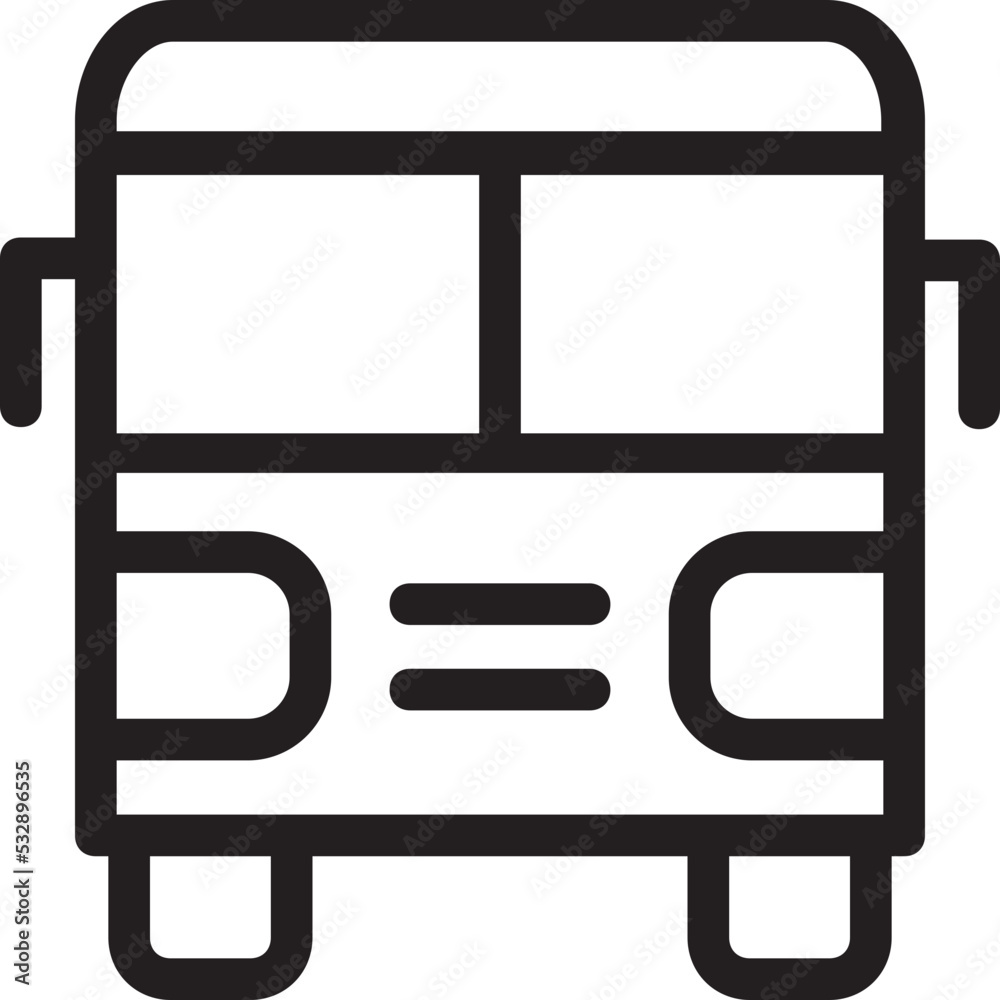 Public Bus Vector Icon Public Bus Vector Icon