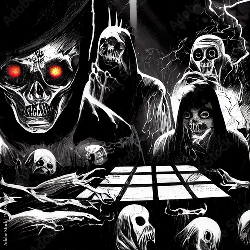 Album Movie Poster T-Shirt Cover Horror Style Printable 3D Render 