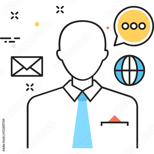 Consulting Manager Vector Icon 