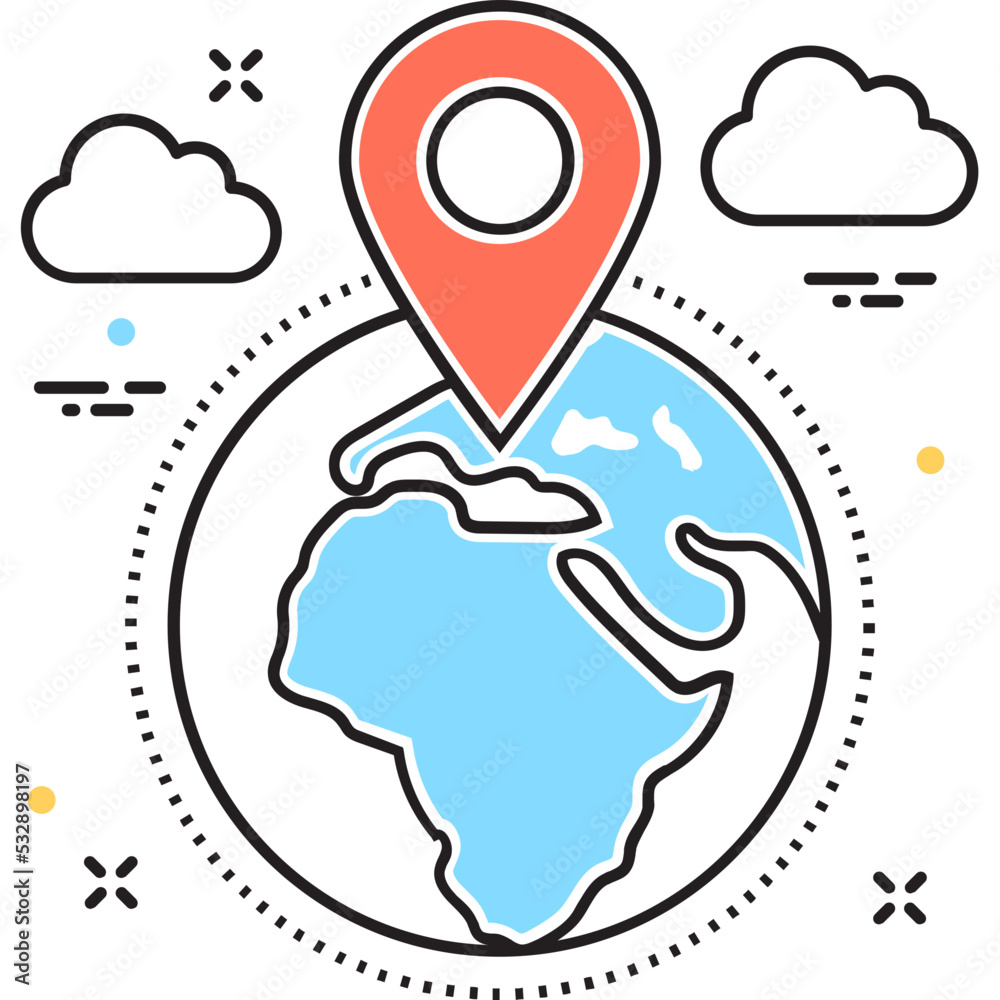 Obraz premium Gps Vector Icon