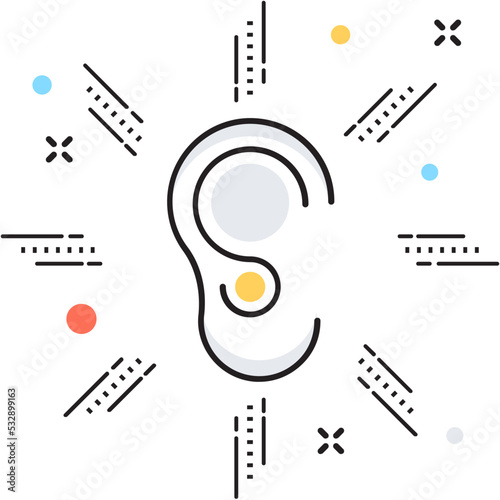 Ear Vector Icon