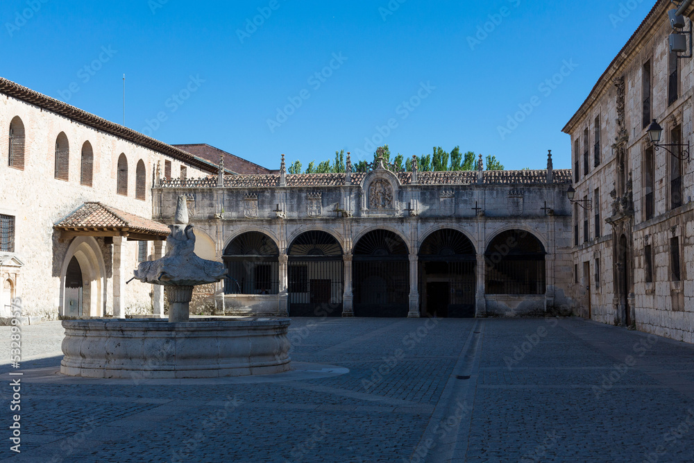 Las Huelgas, Burgos, Spain, a group of medieval buildings.