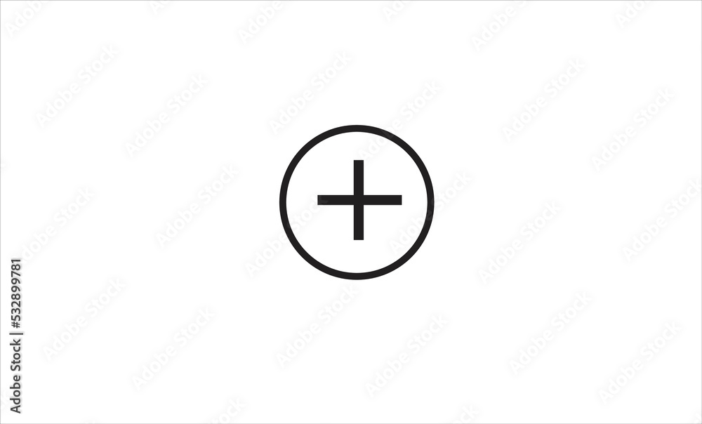 Plus sign. Icon black symbol shadow on blank background Medical cross line icon for design. Logo vector Plus sign. Icon black symbol shadow on blank background Medical cross line icon for design. Logo vector