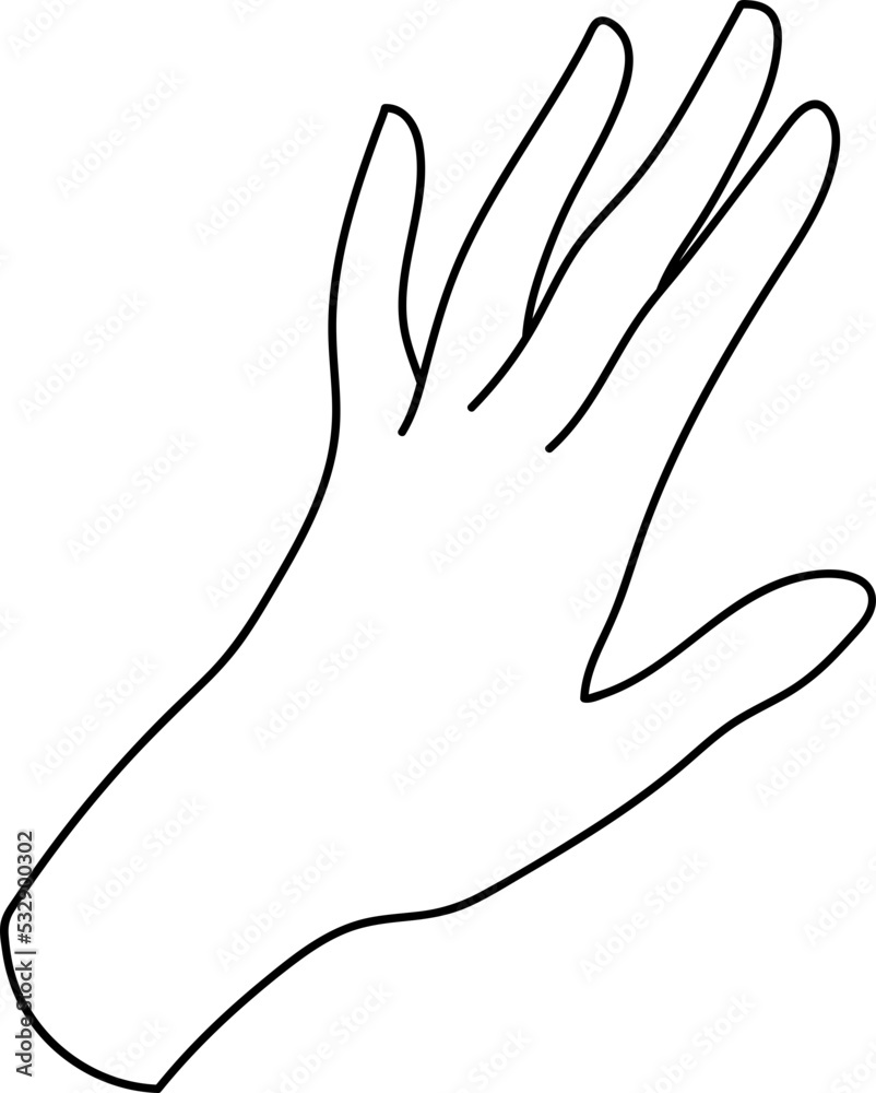 Minimal Hand Line Art Minimal Hand Line Art