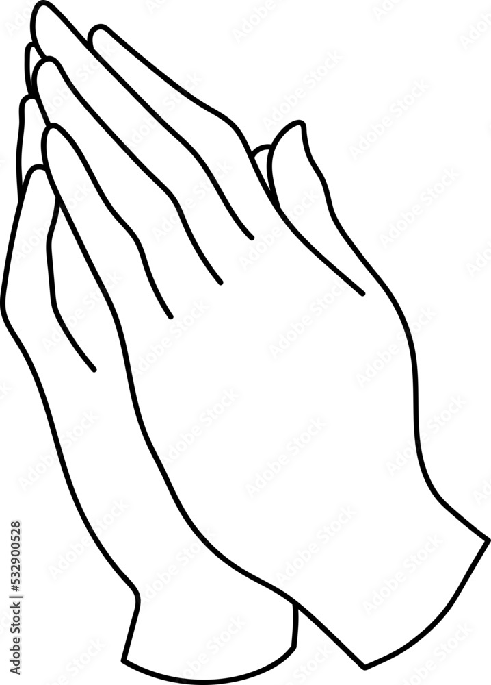 Praying Hands Minimal Hand Line Art Praying Hands Minimal Hand Line Art
