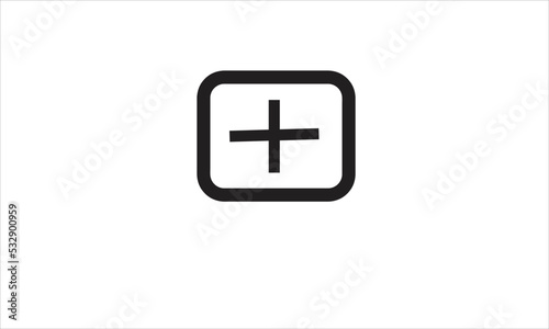 Plus icon design.