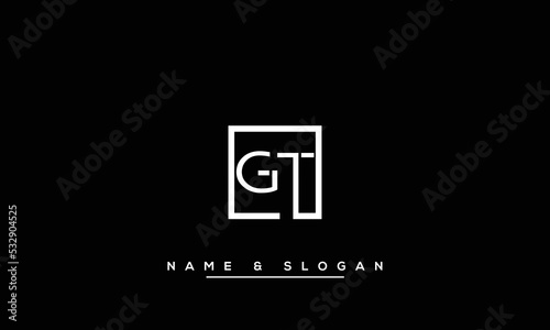 GT,  TG,  G,  T   Abstract  Letters  Logo  Monogram