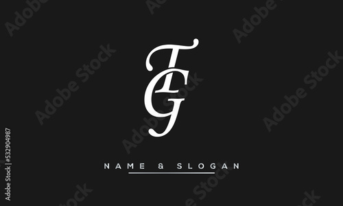 GT,  TG,  G,  T   Abstract  Letters  Logo  Monogram