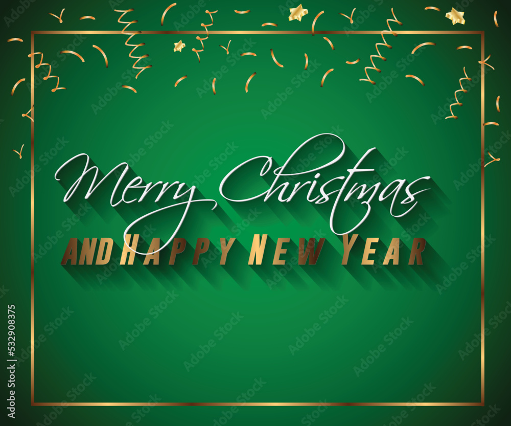 2023 Merry Christmas and  New Year background  for your seasonal invitations, festive posters.