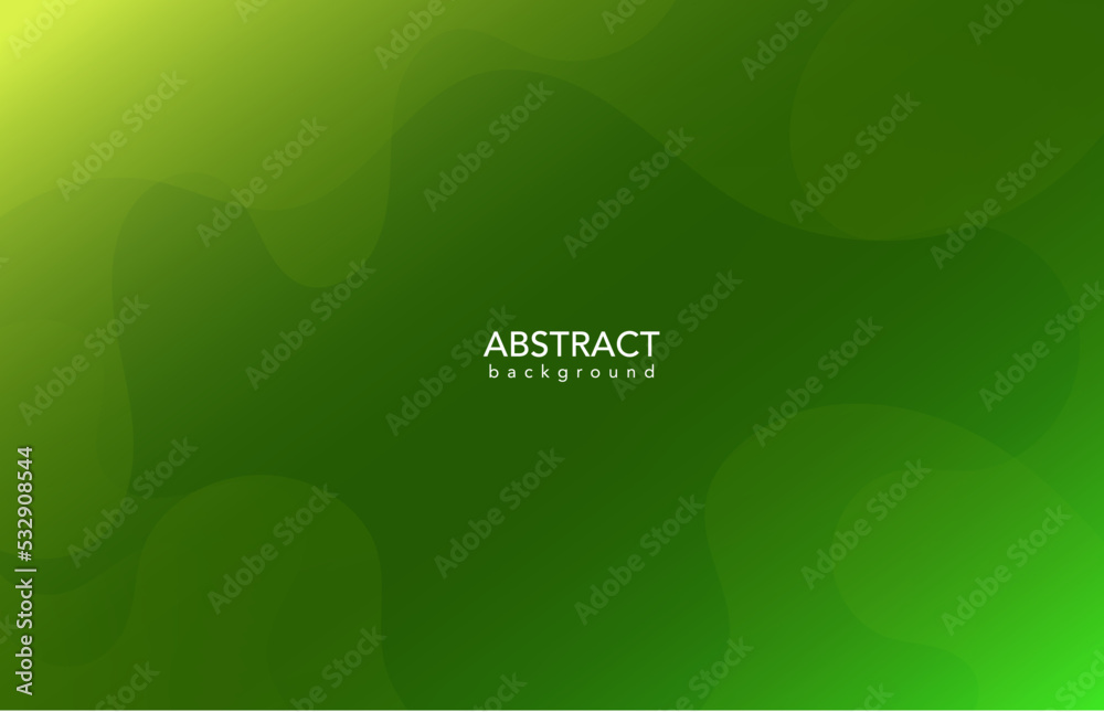 Abstract green background with waves