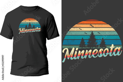 Minnesota t shirt design.
