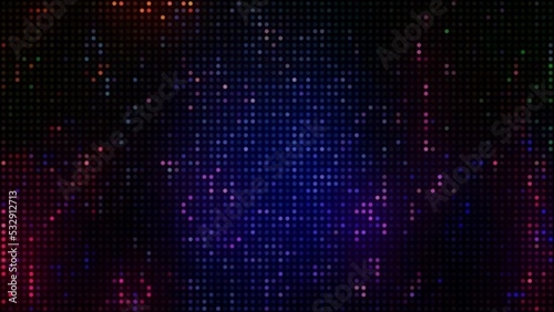Colorful Pixel Dots Digital Electronic Background Loop