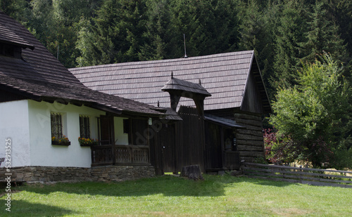 old wooden country farm