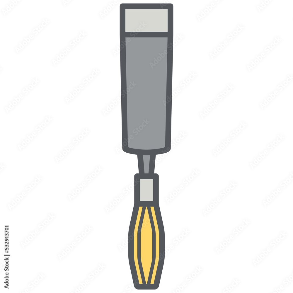big chisel construction tools icon set collection big chisel construction tools icon set collection