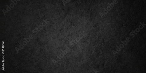   Dark Black stone concrete grunge texture and backdrop background anthracite panorama. Panorama dark grey black slate background or texture.  