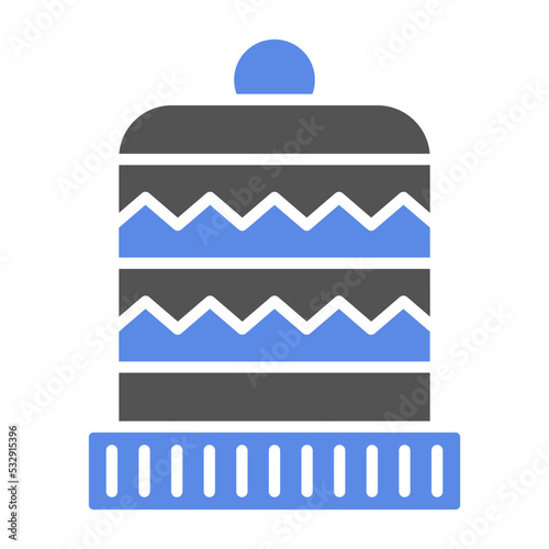 Winter Hat Icon Style