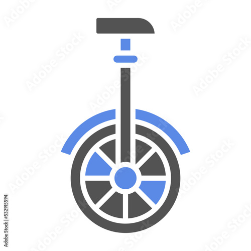 Monocycle Icon Style