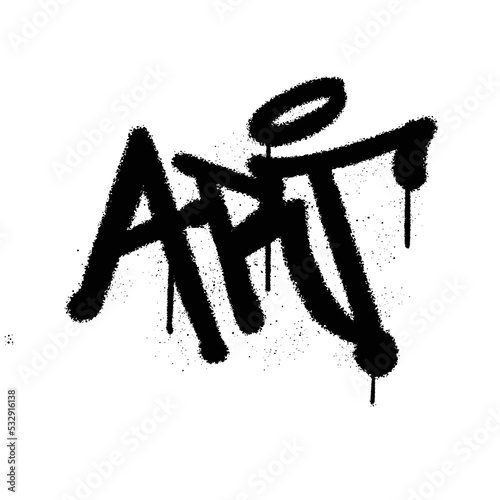 Graffiti spray paint Word Art Isolated Vector Illustration