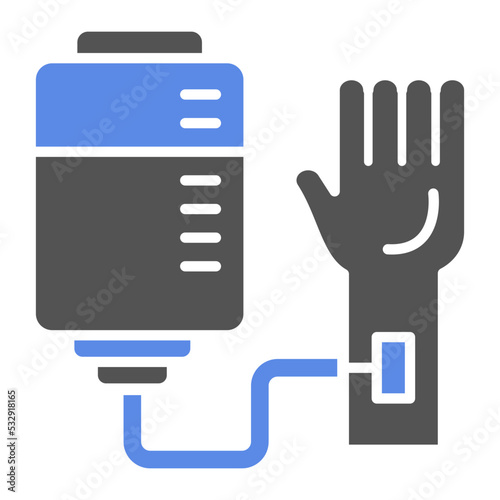 Blood Donation Icon Style