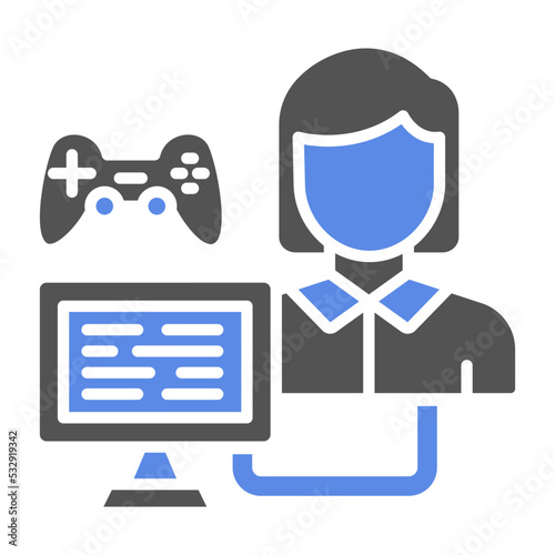 Game Modder Female Icon Style