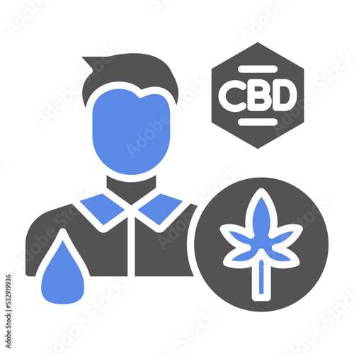 Cbd Oil Users Icon Style