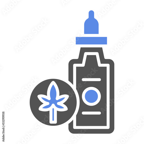 Cbd Oil Icon Style