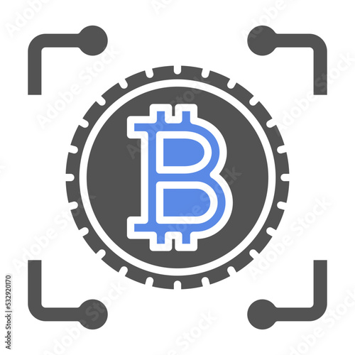 Cryptocurrency Icon Style