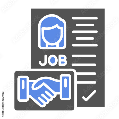 Employment Contract Icon Style