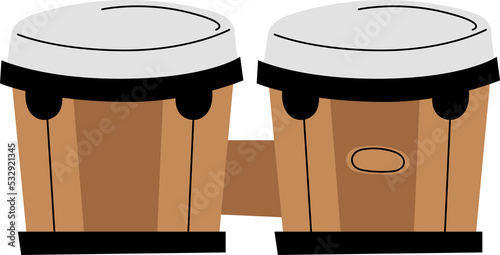 Tableau sur toile bongo music instrument clipart