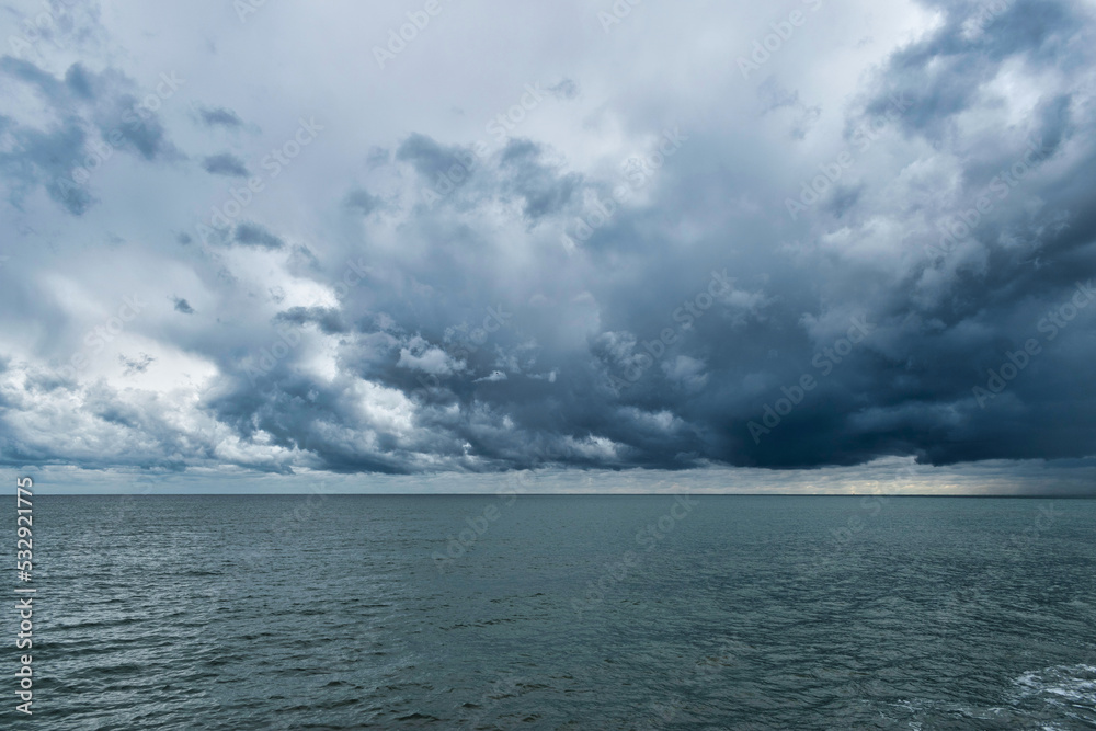 clouds over sea