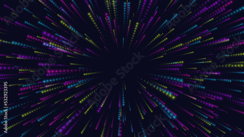 High speed. Radial rays. Explosion effect. Vector illustration