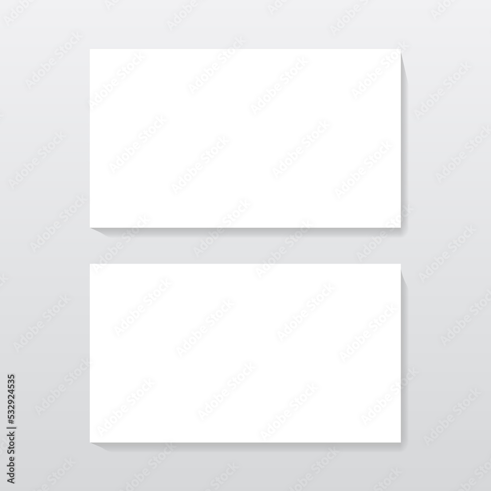 Blank Business Card Banner Set Brand Identity Mockup Template