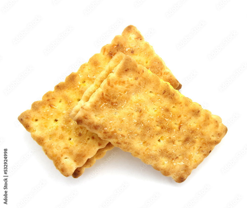 sandwich crackers with cream isolated on white background sandwich crackers with cream isolated on white background
