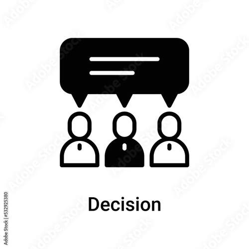 decision icons, editable stoke, stoke illustration.