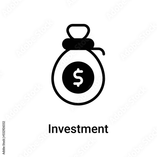 investment icons, editable stoke, stoke illustration.