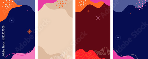 Colorful Christmas Backgrounds for Social Media Stories and Packaging Design