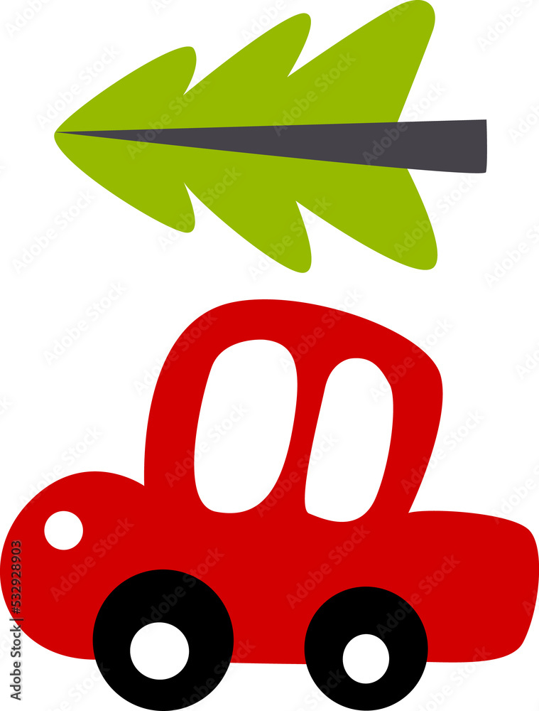 A red little car is carrying a Christmas tree. Holly Jolly. New Year's poster. Christmas card. Merry Christmas. Happy New Year.
A red little car is carrying a Christmas tree. Holly Jolly. New Year's poster. Christmas card. Merry Christmas. Happy New Year.