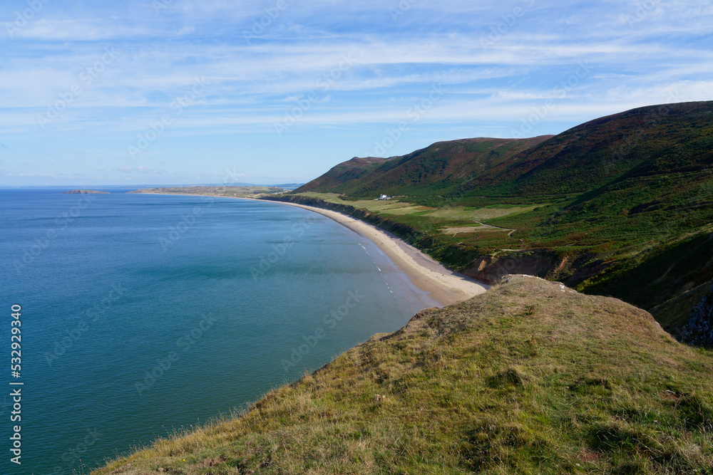 Rhossili Bay and beach on the Gower Peninsula