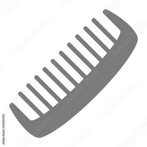 Comb Greyscale Glyph Icon