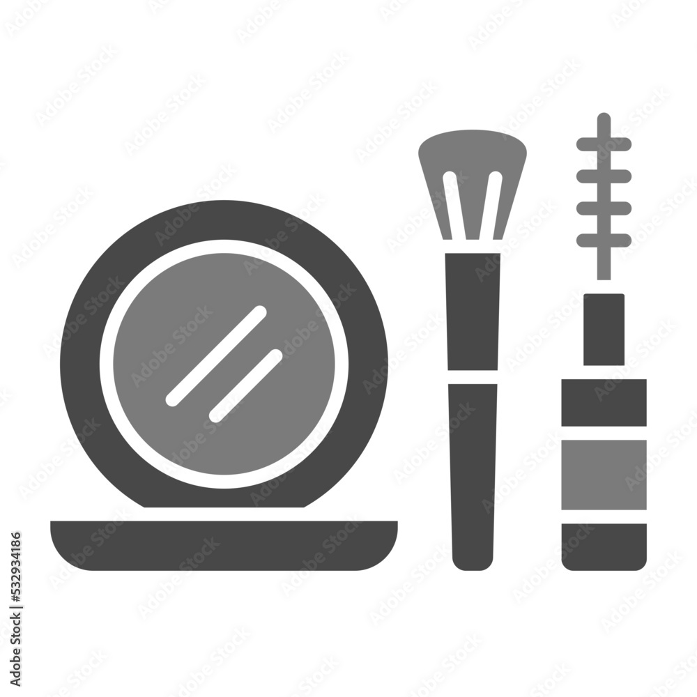 Cosmetics Greyscale Glyph Icon Cosmetics Greyscale Glyph Icon