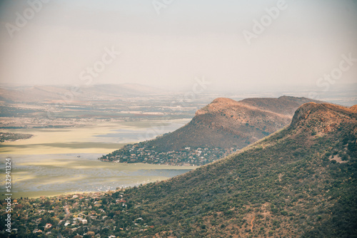 Panorama view from Magaliesberg in South Africa