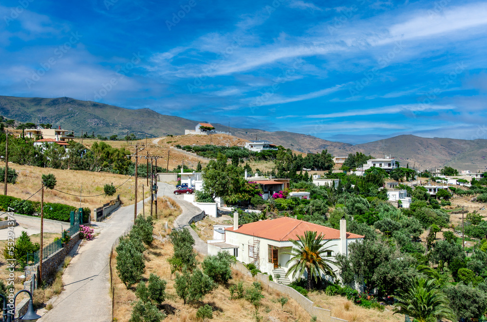 A village in the mountains of island evia. Karystos area. A village in the mountains of island evia. Karystos area.